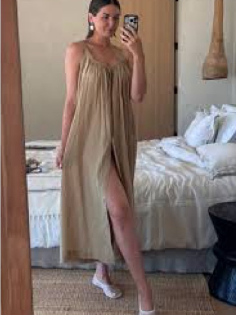 Nevita belted organic cotton-blend voile maxi dress
DÔEN